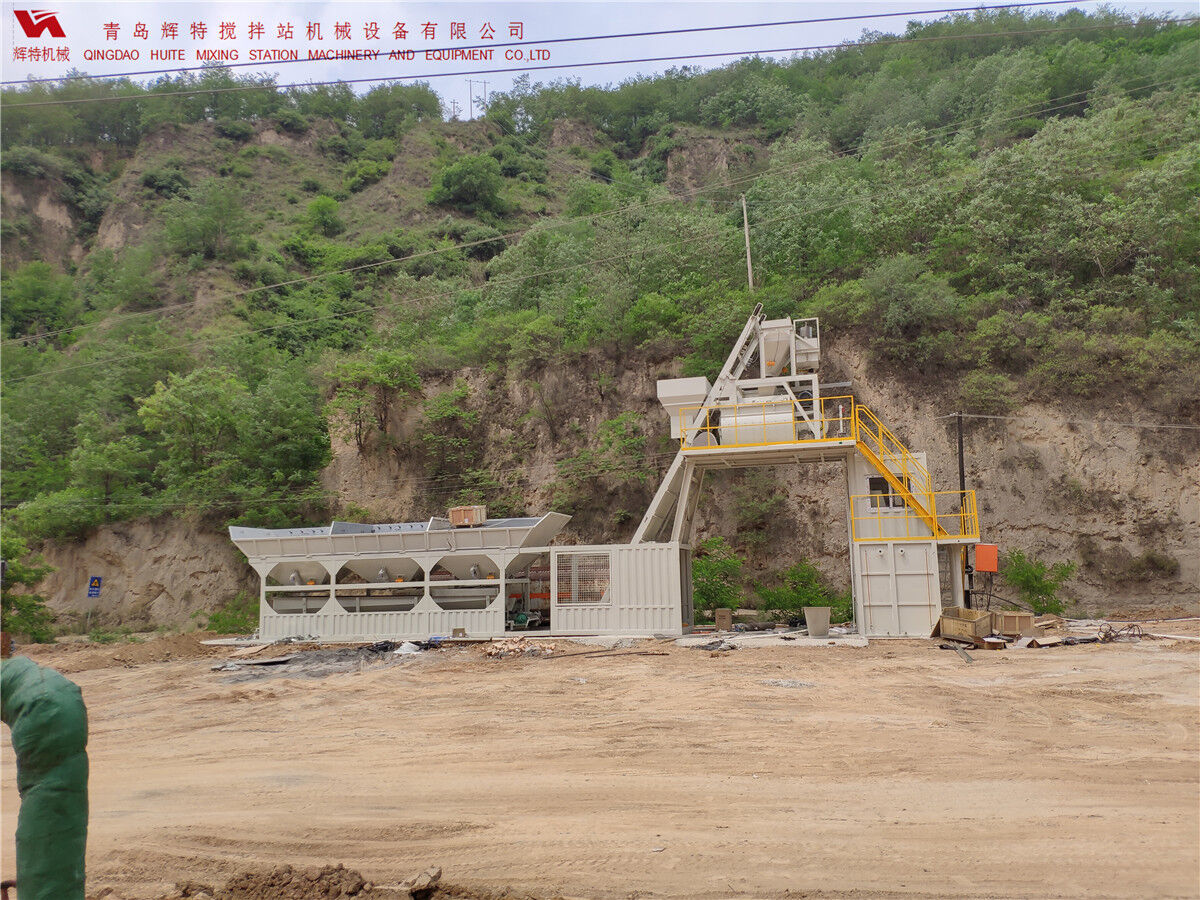 青島輝特機械 HZM75免基礎(chǔ)攪拌站模塊化設(shè)計，安裝快捷