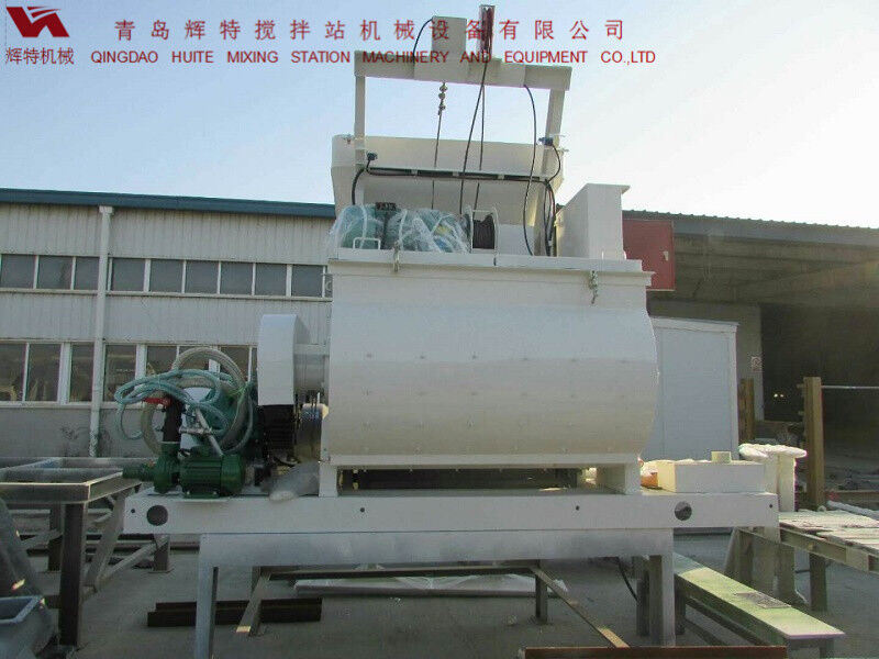 JS750攪拌臂采用偏心式設(shè)計(jì)，延長使用壽命，青島輝特機(jī)械