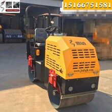 造型新穎！座駕式1噸壓路機 全液壓雙鋼輪振動壓路機 小型壓路機